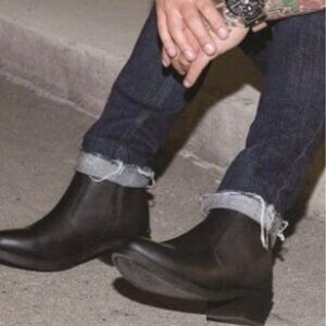 Durango TR820 Leather Biker Western Cowboy Ankle Boots Extra Wide Men's 9 EE